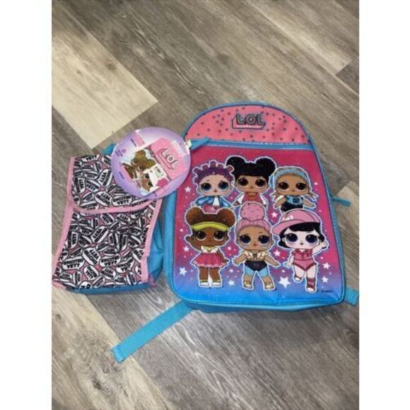 L.O.L. Surprise lol Girls School Book bag Backpack Lunch Sack NWT - Picture 1 of 4